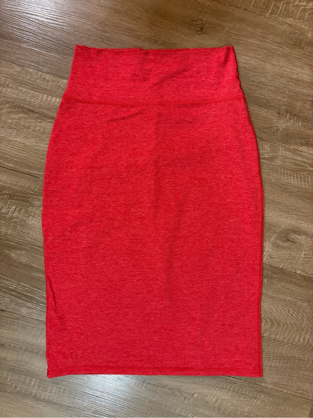 aerie Red High-Waist Pencil Skirt